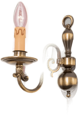 Orion Vegglampe Imke gammel messing