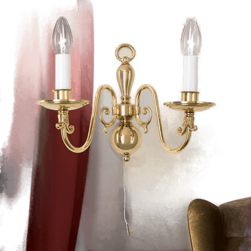 Orion Imke messing-vegglampe