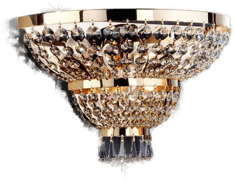 Orion SHERATON vegglampe forgylt m 24k