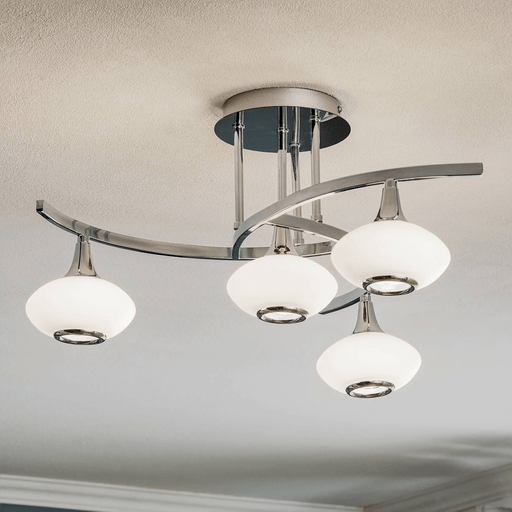 Orion Lia taklampe, kromfarget