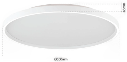 Orion LED-taklampe MASCA, Ø 60 cm