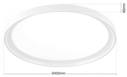 Orion LED-taklampe GAMMA, Ø 40 cm