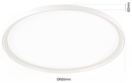 Orion LED-taklampe GAMMA, Ø 60 cm