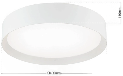 Orion LED-taklampe VARIO, Ø 40 cm, dimbar