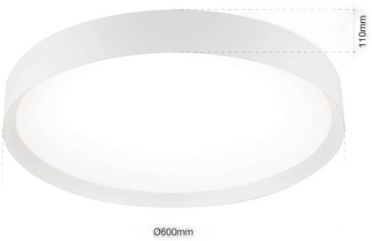 Orion LED-taklampe VARIO, Ø 60 cm