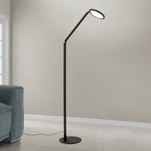 Orion LED-gulvlampe Fati, svart