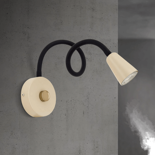 Orion Vegglampe Dotty, khaki, dimmer