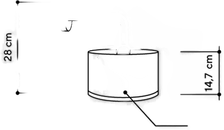 Almut Von Wildheim taklampe Ø 25 cm