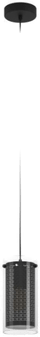 Eglo Pinto Textil Pendant E27 Black/Clear