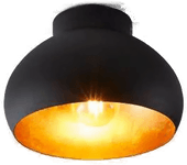 Eglo Mogano 2 taklampe Ø28cm svart/gull