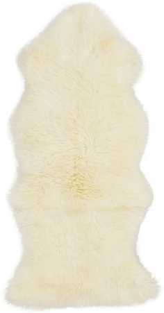 Natures Collection Saueskinn Hvit 135x60 cm