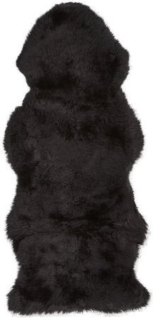 Natures Collection Saueskinn 135x60 cm - Svart
