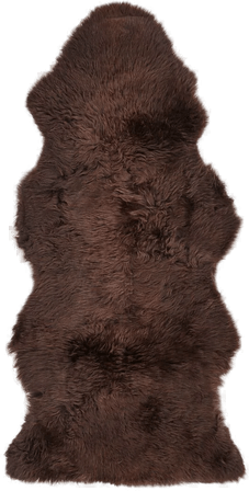 Natures Collection Saueskinn 135x60 cm - Sjokolade