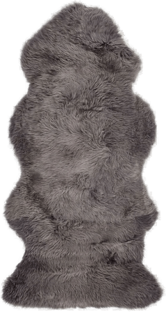 Natures Collection Saueskinn Mørk grå 135x60 cm