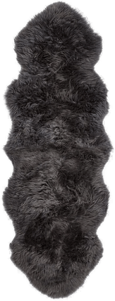 Natures Collection Saueskinn 180x60 cm Mørk grå