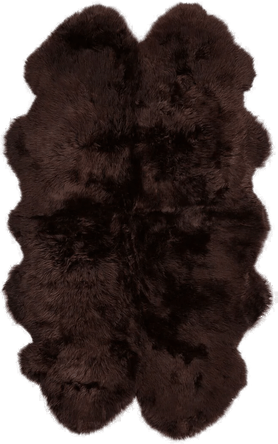 Natures Collection Saueskinnteppe 180x110 cm Sjokolade