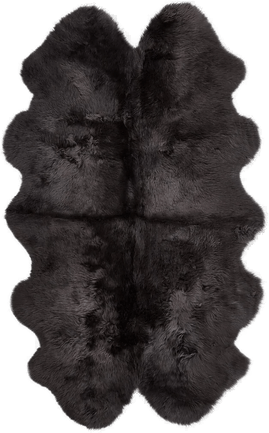 Natures Collection Saueskinnteppe 180x110 cm Mørk grå