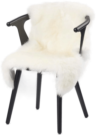 Natures Collection Saueskinn 90x60 cm Hvit