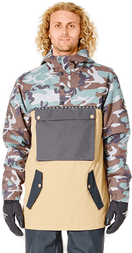 Rip Curl Primative Anorak Jacket Dark Khaki