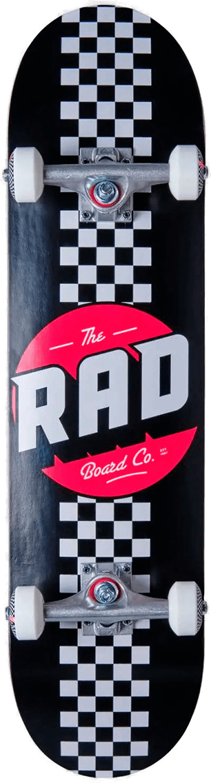 Rad Board Co Checker Stripe Skateboard 8"