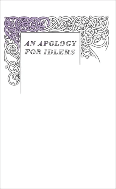 An Apology for Idlers av Robert Louis Stevenson