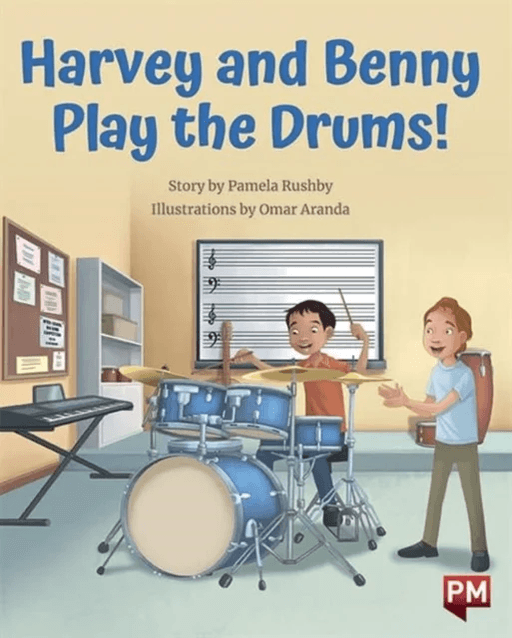 HARVEY &amp; BENNY PLAY THE DRUMS av PAMELA RUSHBY
