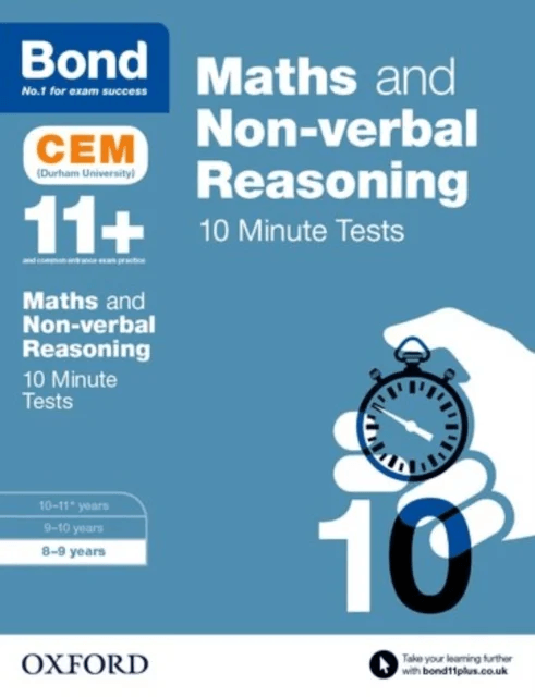 Bond 11+: Maths &amp; Non-verbal Reasoning: CEM 10 Minute Tests av Michellejoy Hughes, Bond 11+