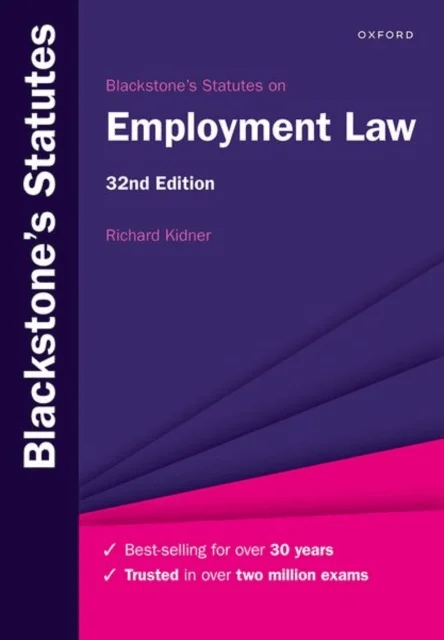 Blackstone's Statutes on Employment Law av Richard (Emeritus Professor of Law Aberystwyth University Emeritus Professor of Law Aberystwyth Univer