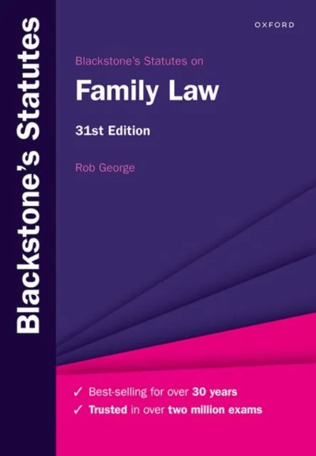 Blackstone's Statutes on Family Law av Rob (Professor of Law and Policy University College London Professor of Law and Policy University College
