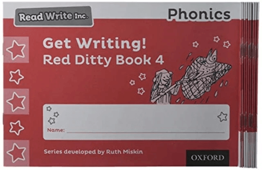 Read Write Inc. Phonics: Get Writing! Red Ditty Book 4 Pack of 10 av Ruth Miskin