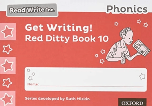 Read Write Inc. Phonics: Get Writing! Red Ditty Book 10 Pack of 10 av Ruth Miskin