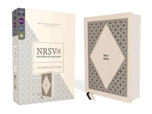 NRSVue, Holy Bible with Apocrypha, Journal Edition, Cloth over Board, Cream, Comfort Print av Zondervan