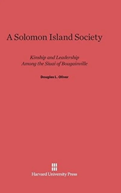 A Solomon Island Society av Douglas L Oliver