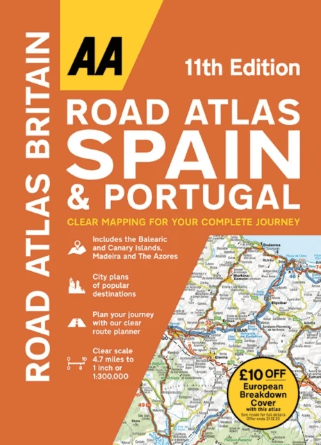 AA Road Atlas Spain &amp; Portugal