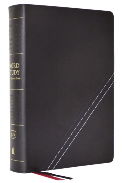 KJV, Word Study Reference Bible, Bonded Leather, Black, Red Letter, Comfort Print av Thomas Nelson