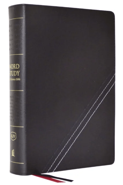 KJV, Word Study Reference Bible, Bonded Leather, Black, Red Letter, Thumb Indexed, Comfort Print av Thomas Nelson