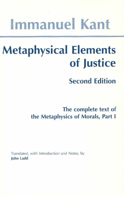 Metaphysical elements of Justice av Immanuel Kant