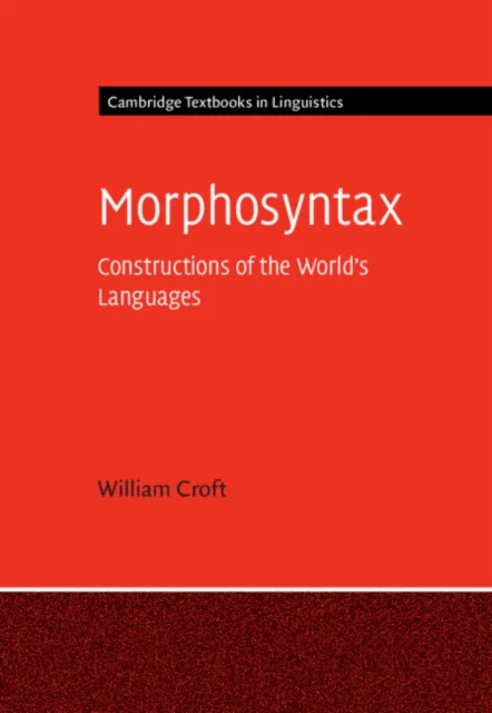 Morphosyntax av William (University of New Mexico) Croft
