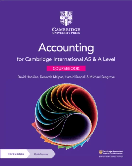 Cambridge International AS &amp; A Level Accounting Coursebook with Digital Access (2 Years) av David Hopkins, Deborah Malpas, Harold Randall, Michael