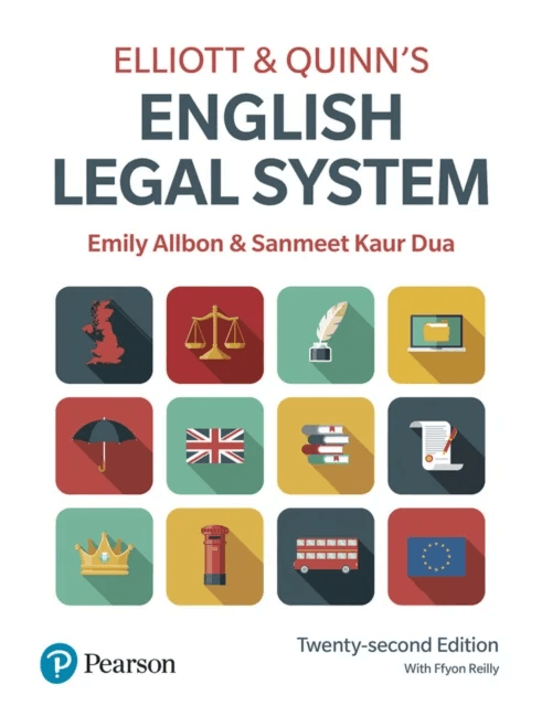 Elliott &amp; Quinn's English Legal System av Emily Allbon, Sanmeet Kaur-Dua