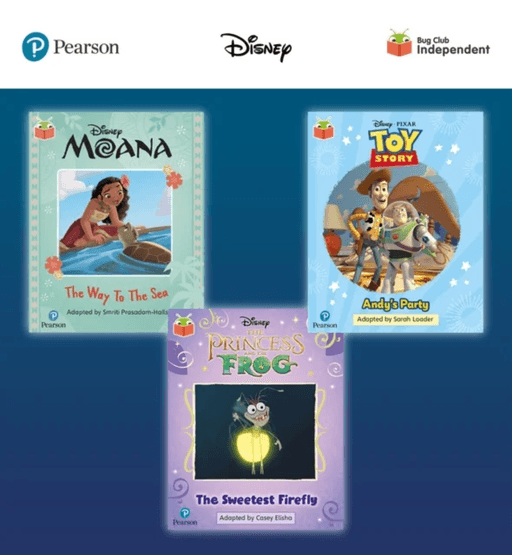 Pearson Bug Club Disney Year 1 Pack E, including decodable phonics readers for phase 5; Moana: The W av Smriti Prasadam-Halls