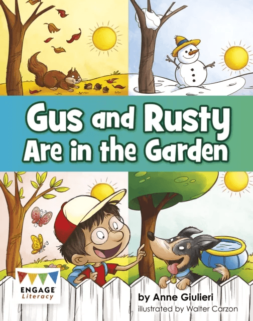 Gus and Rusty are in the Garden av Anne Giulieri