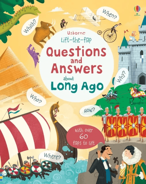 Lift-the-flap Questions and Answers about Long Ago av Katie Daynes