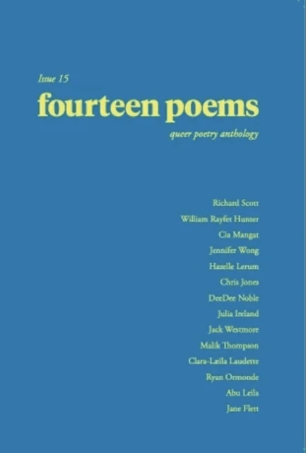 fourteen poems Issue 15: a queer poetry anthology