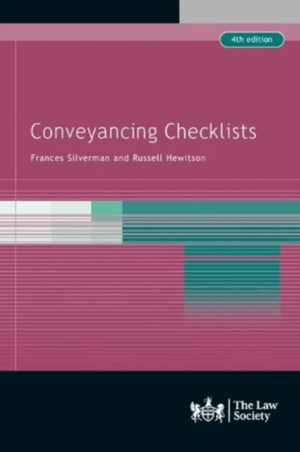 Conveyancing Checklists av Frances Silverman, Russell Hewitson