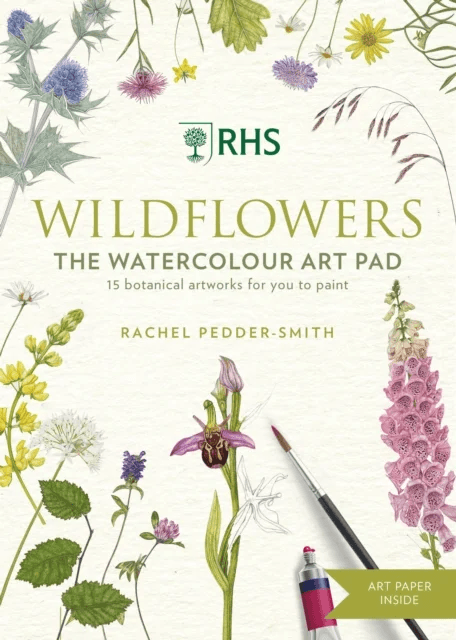 RHS Wildflowers Watercolour Art Pad av Rachel Pedder-Smith