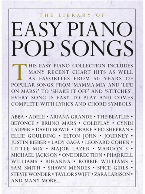 The Library Of Easy Piano Pop Songs av Hal Leonard Publishing Corporation