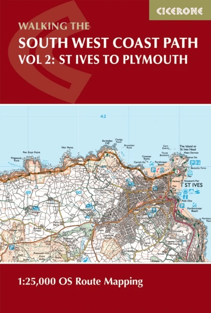 South West Coast Path Map Booklet - Vol 2: St Ives to Plymouth av Paddy Dillon
