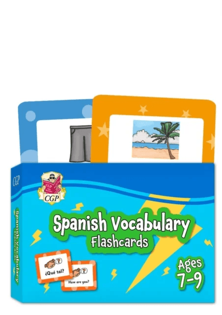 Spanish Vocabulary Flashcards for Ages 7-9 (with Free Online Audio) av CGP Books