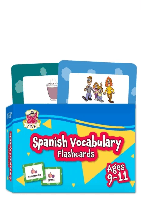 Spanish Vocabulary Flashcards for Ages 9-11 (with Free Online Audio) av CGP Books